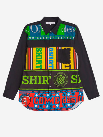 COMME DES GARCONS SHIRT Camicia Footbal Scarf Multicolor
