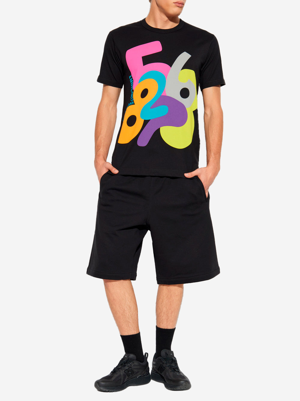 COMME DES GARCONS SHIRT T-shirt con grafica multicolore Multicolor Urbanstaroma