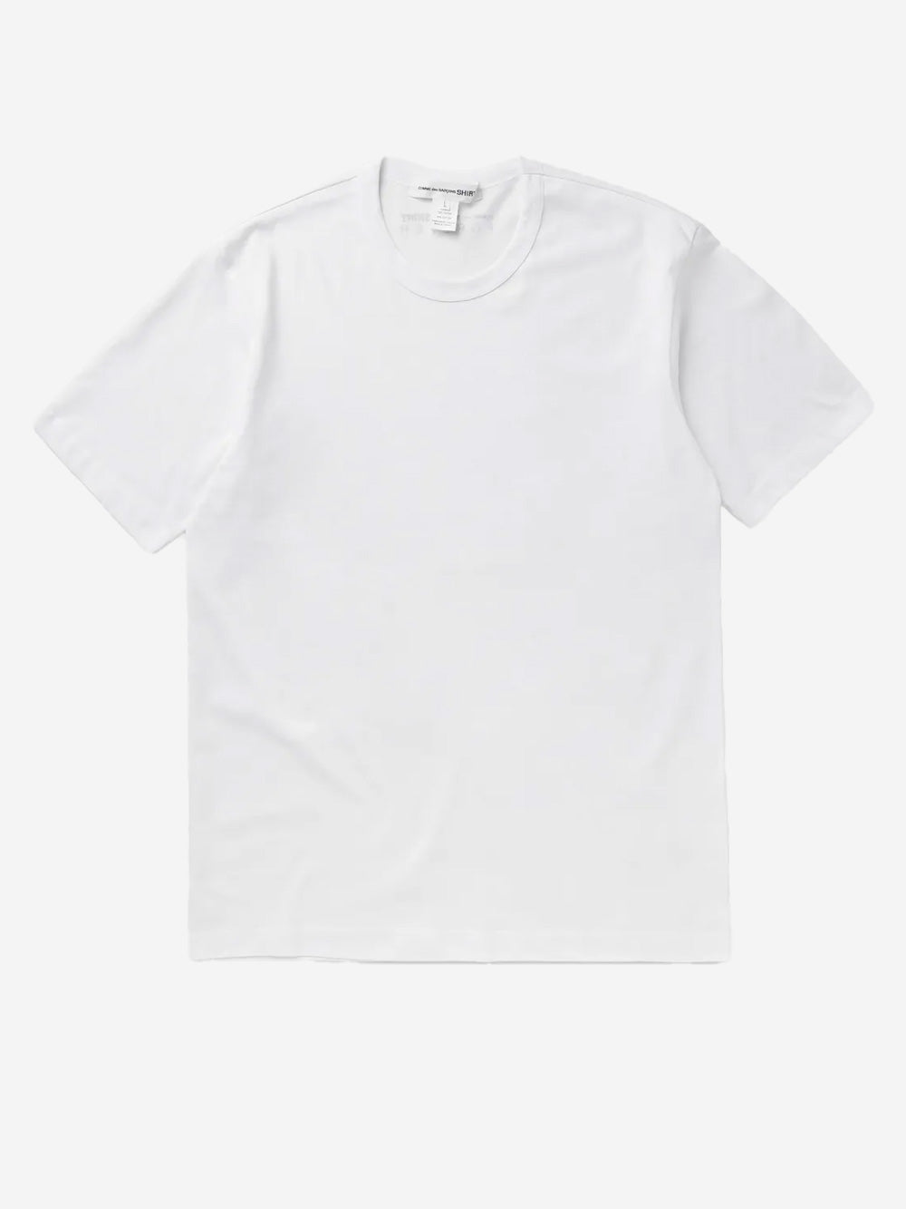 COMME DES GARCONS SHIRT T-shirt bianca minimal con grafica 'Forever' Bianco Urbanstaroma