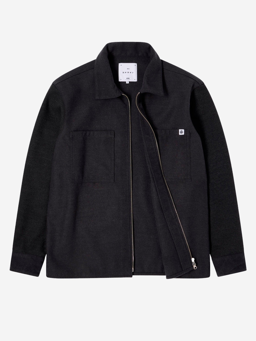 EDWIN Snug Overshirt in flanella Grigio scuro Urbanstaroma