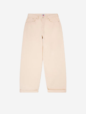 EDWIN Jeans wide fit bianco naturale Japan Panna