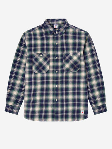 EDWIN Camicia a quadri workwear Label Sun Blu verde