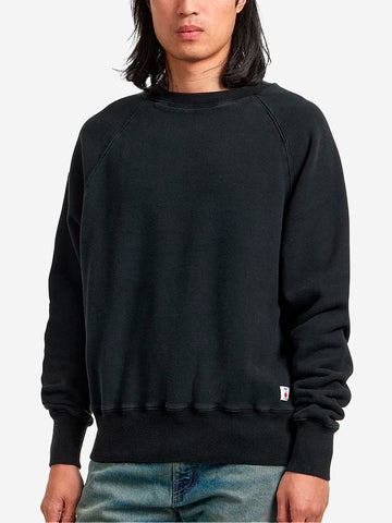 EDWIN Felpa girocollo nera boxy fit con maniche raglan Nero