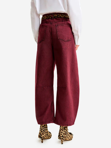 ESSENTIEL ANTWERP Jeans barrel leg bordeaux Bordeaux