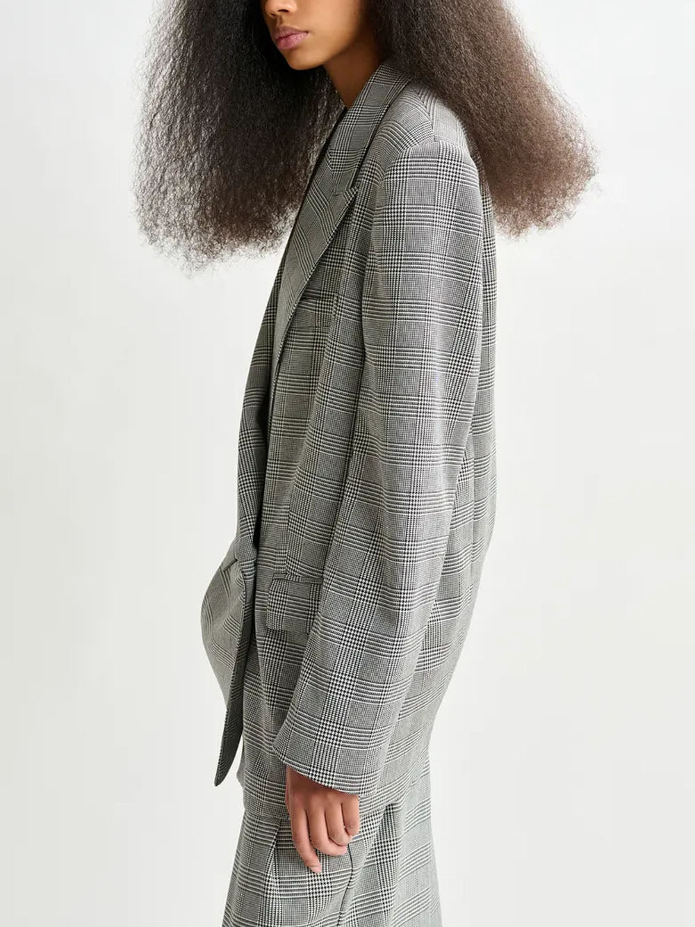 ESSENTIEL ANTWERP Blazer doppiopetto oversize nero e grigio 'Pursuit' Nero Urbanstaroma