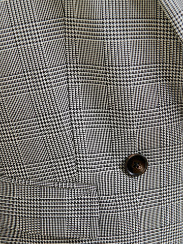 ESSENTIEL ANTWERP Blazer doppiopetto oversize nero e grigio 'Pursuit' Nero