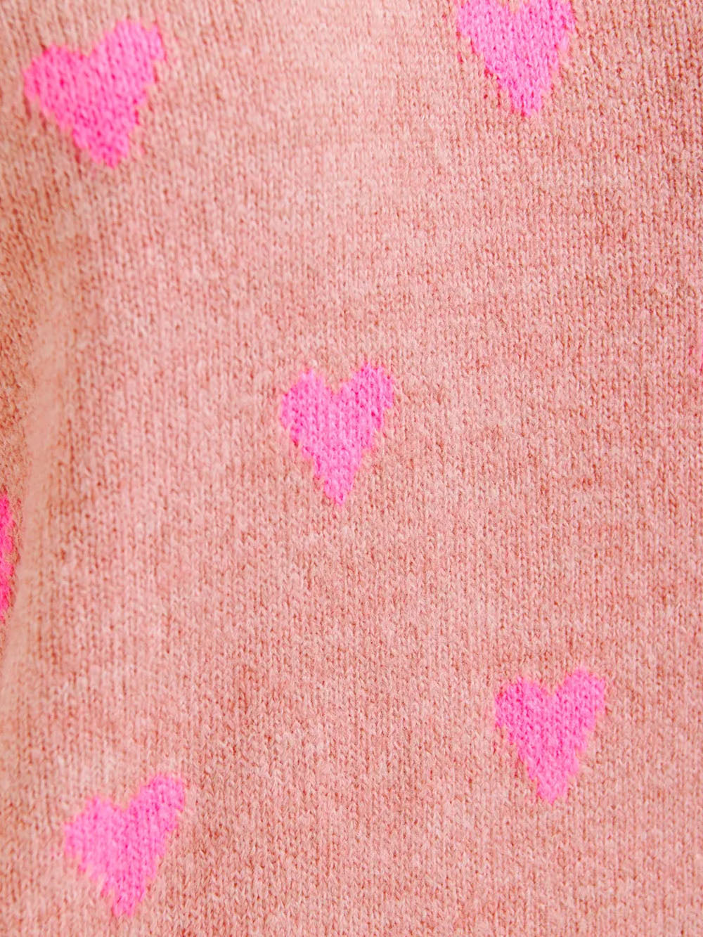 ESSENTIEL ANTWERP Maglione rosa con cuori intarsiati Rosa Urbanstaroma