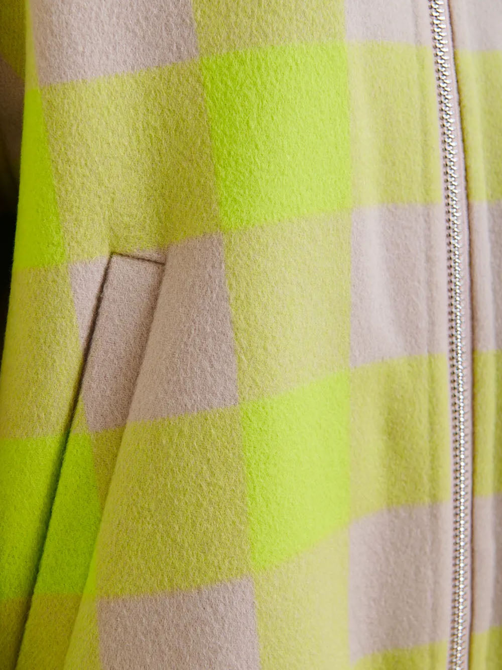 ESSENTIEL ANTWERP Bomber in lana a quadri beige e giallo beige Urbanstaroma