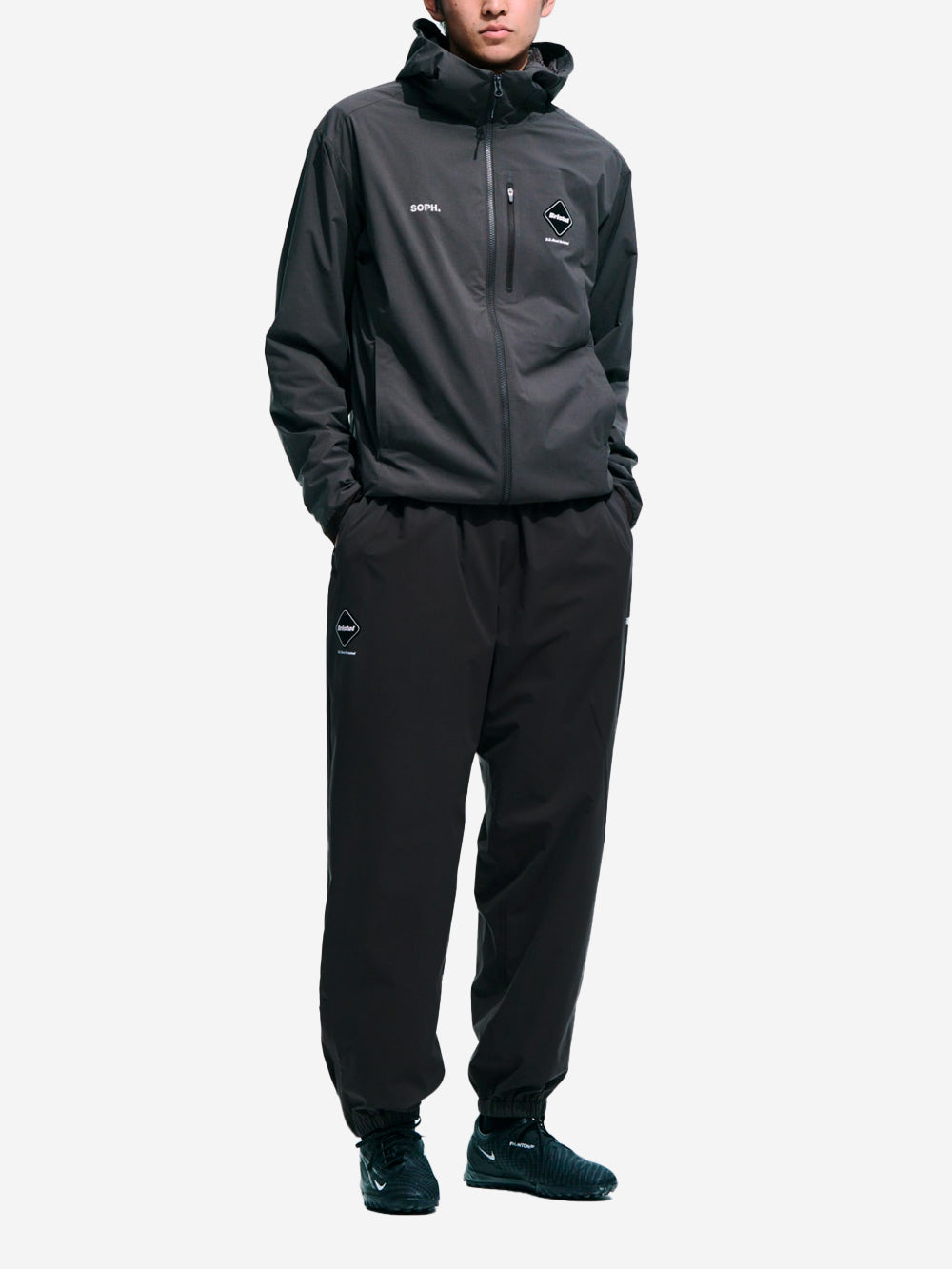 F.C. REAL BRISTOL Pantaloni in tessuto tecnico Thermal-Lining Easy Nero Urbanstaroma