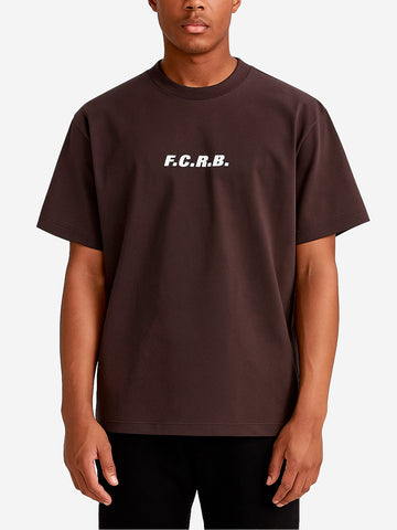 T-shirt marrone Signature con logo