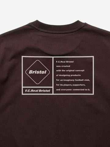 T-shirt marrone Signature con logo