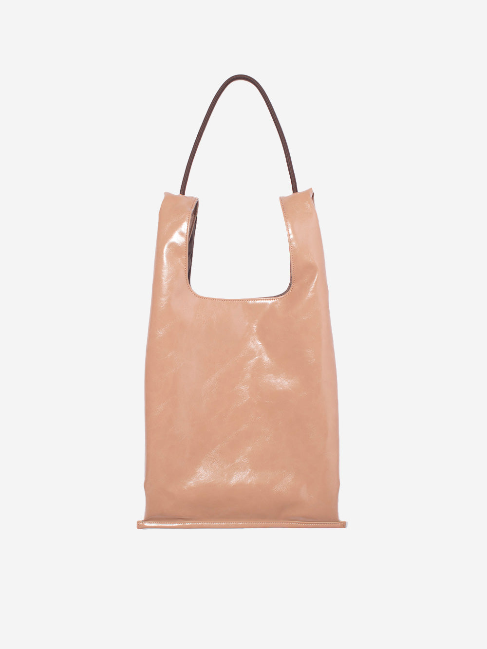 F/CE Borsa tote beige in pelle sintetica con manici in corda Beige Urbanstaroma