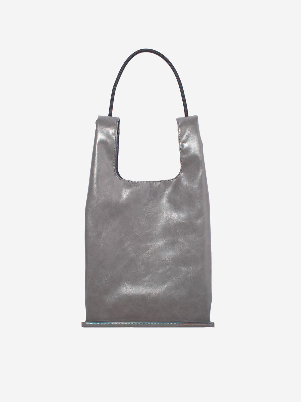 F/CE Borsa tote grigia in pelle sintetica con manici in corda Grigio Urbanstaroma