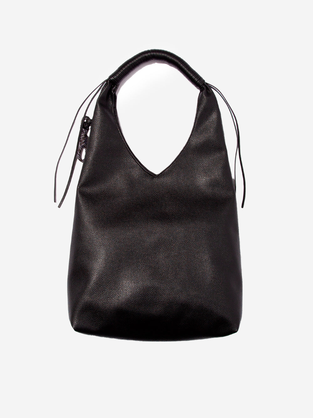 F/CE Borsa in pelle sintetica Wrappring Handle tote Nero Urbanstaroma