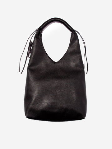 F/CE Borsa in pelle sintetica Wrappring Handle tote Nero