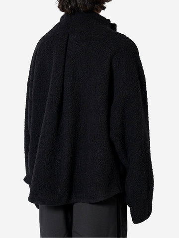 F/CE Giacca in lana asimmetrica con tasche Nero