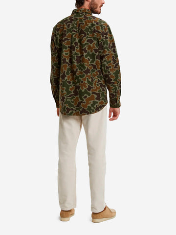 Camicia Field in flanella camouflage