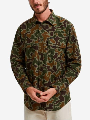 Camicia Field in flanella camouflage