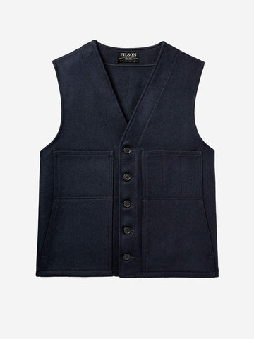 Chaleco de lana Mackinaw azul