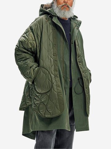 FRIZMWORKS Giacca Parka Vincent M1965 Fishtail 2 in 1 Verde militare