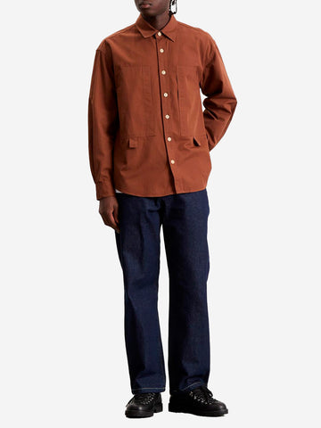 FRIZMWORKS Camicia Pocket Loop marrone boxy fit Marrone