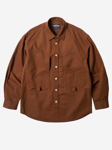 FRIZMWORKS Camicia Pocket Loop marrone boxy fit Marrone