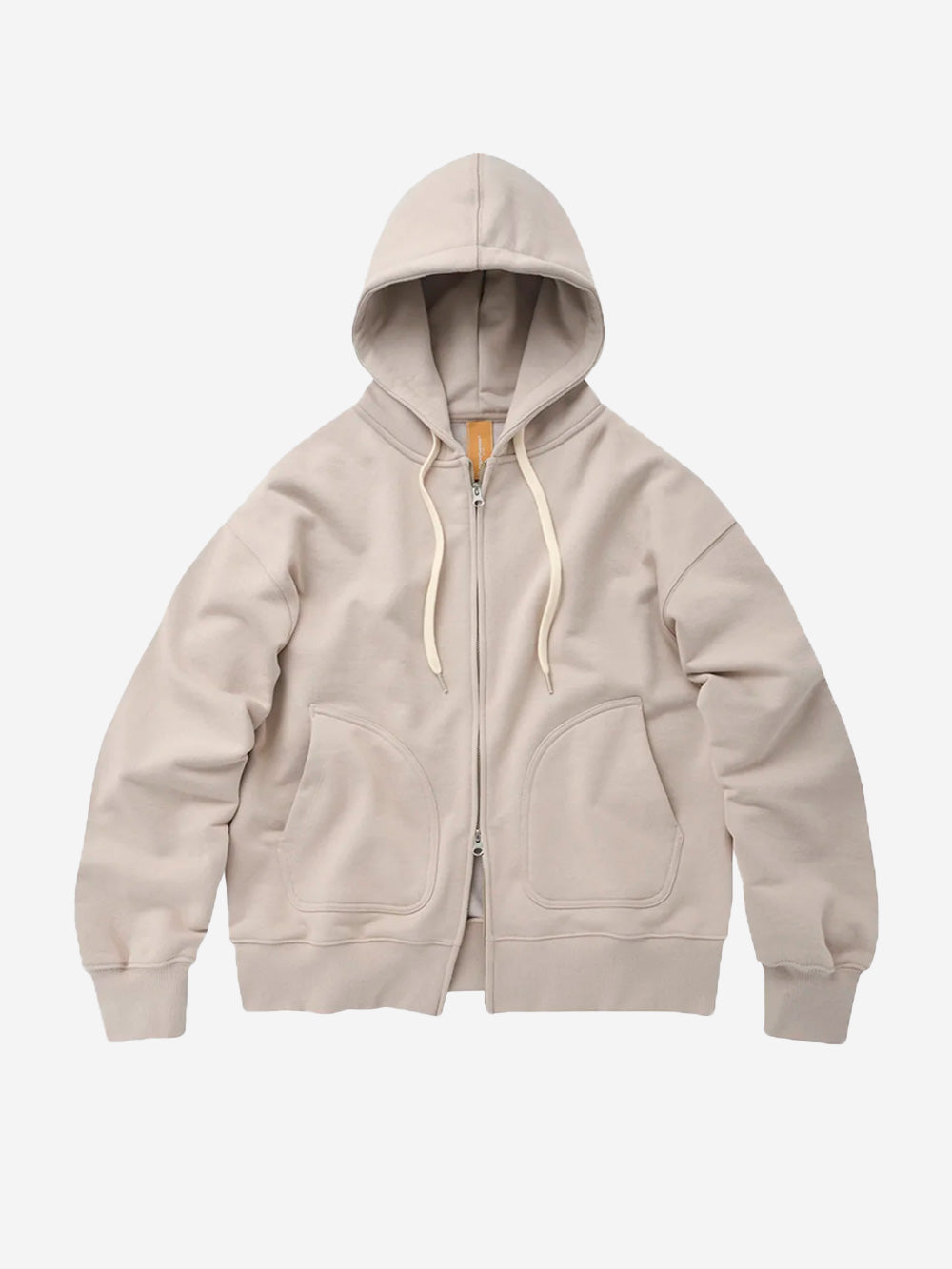 FRIZMWORKS Felpa con cappuccio beige OG Heavyweight Zipup Beige scuro Urbanstaroma