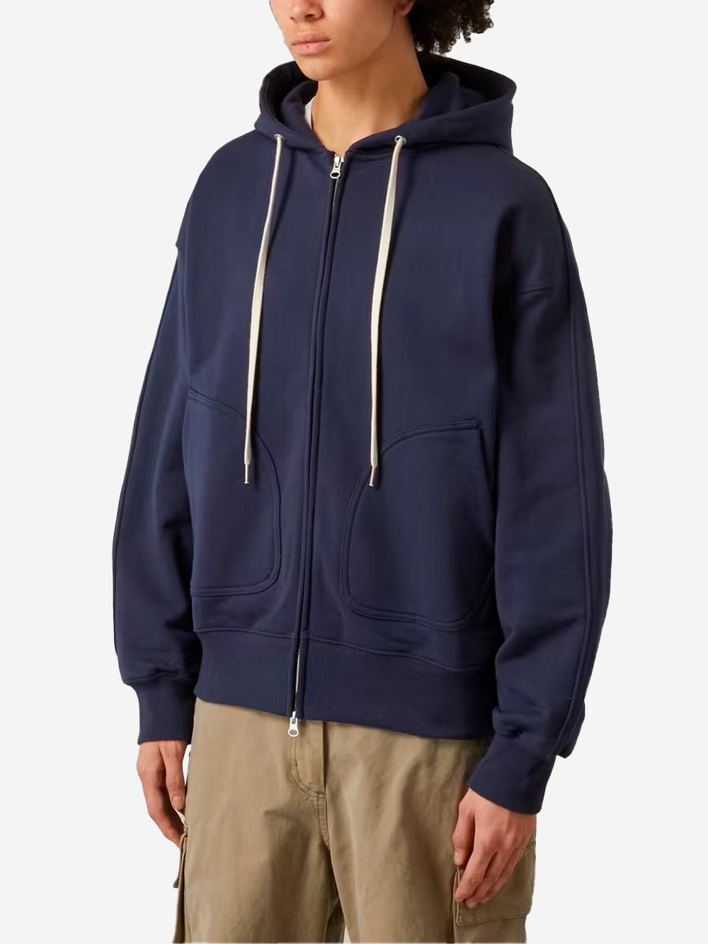 FRIZMWORKS Felpa con cappuccio blu OG Heavyweight Zipup Blu scuro Urbanstaroma