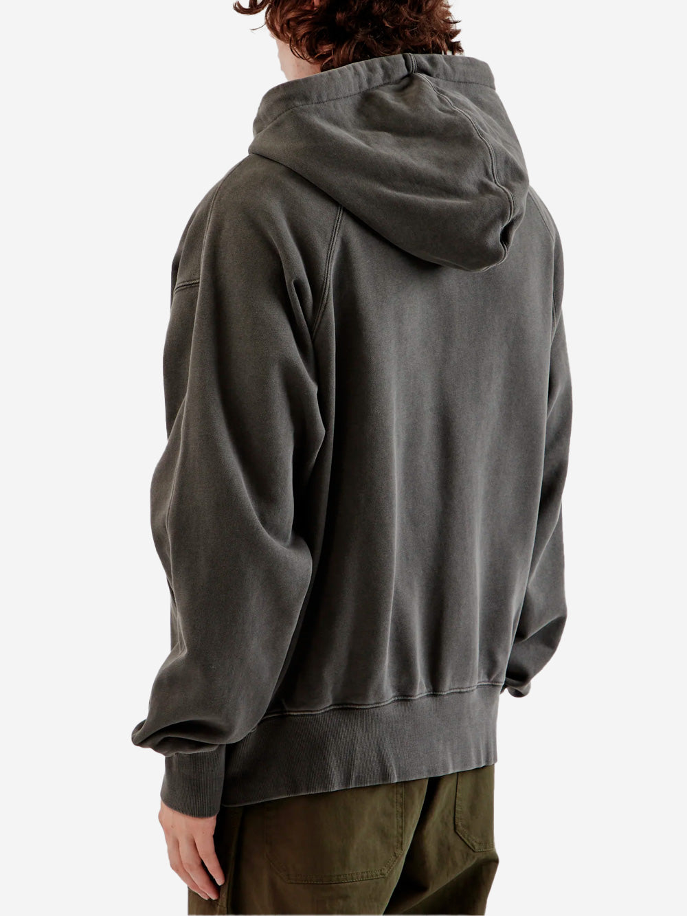 FRIZMWORKS Felpa con cappuccio Og Pigment Dyeing Zipup Parka antracite grigio Urbanstaroma