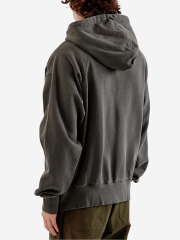 FRIZMWORKS Felpa con cappuccio Og Pigment Dyeing Zipup Parka antracite grigio