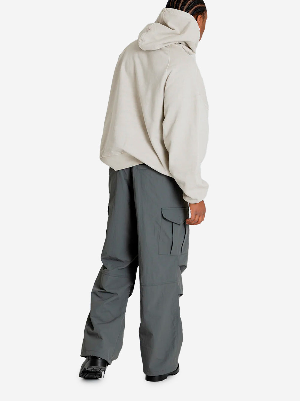 FRIZMWORKS Felpa con cappuccio beige Pigment Dyeing 002 Beige Urbanstaroma