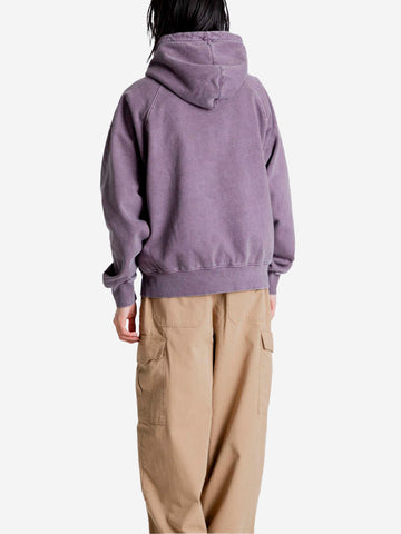 FRIZMWORKS Felpa con cappuccio viola OG Pigment Dyeing 002 Viola