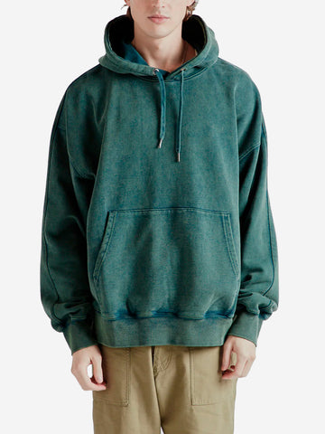 FRIZMWORKS Felpa con cappuccio verde OG Pigment Dyeing 002 Verde scuro