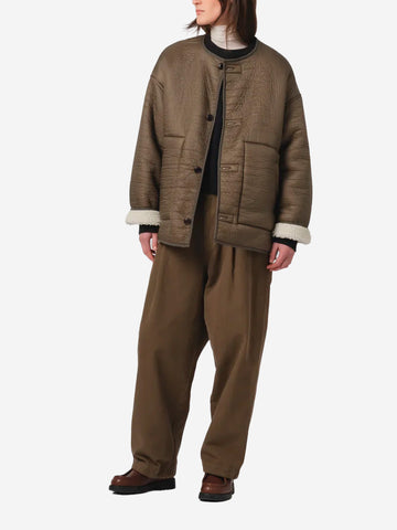 GIRLS OF DUST Giacca senza colletto reversibile Verde