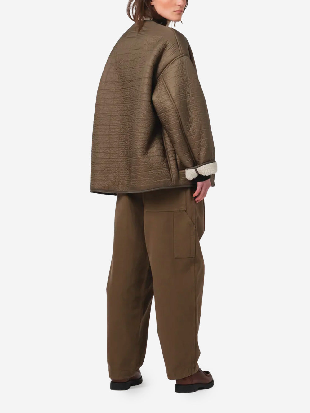 GIRLS OF DUST Giacca senza colletto reversibile Verde Urbanstaroma