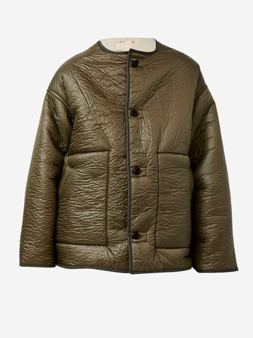 GIRLS OF DUST Giacca senza colletto reversibile Verde