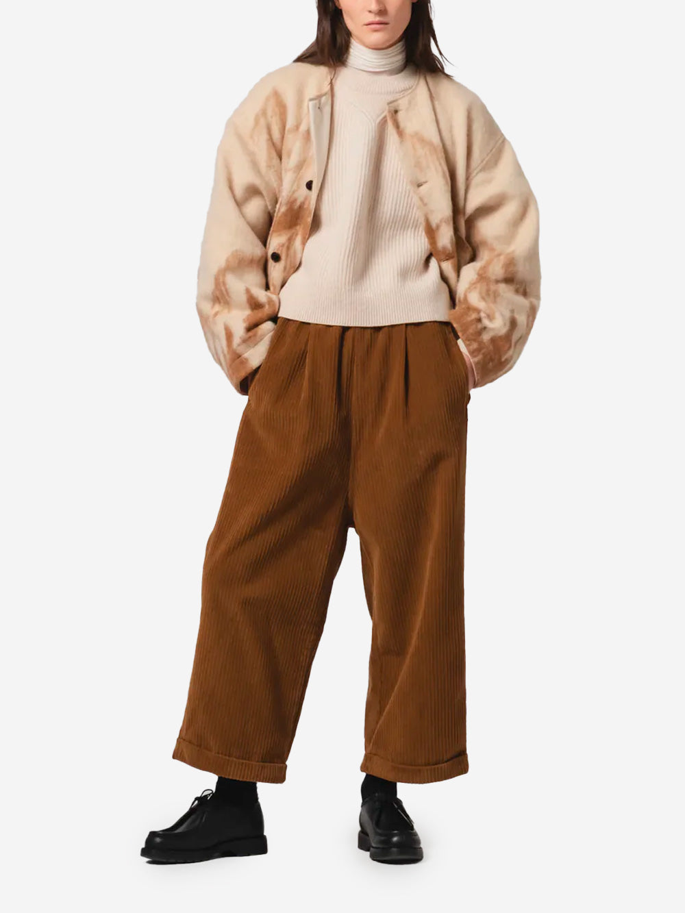 GIRLS OF DUST Giacca misto lana Jacquard Mountain Beige Urbanstaroma