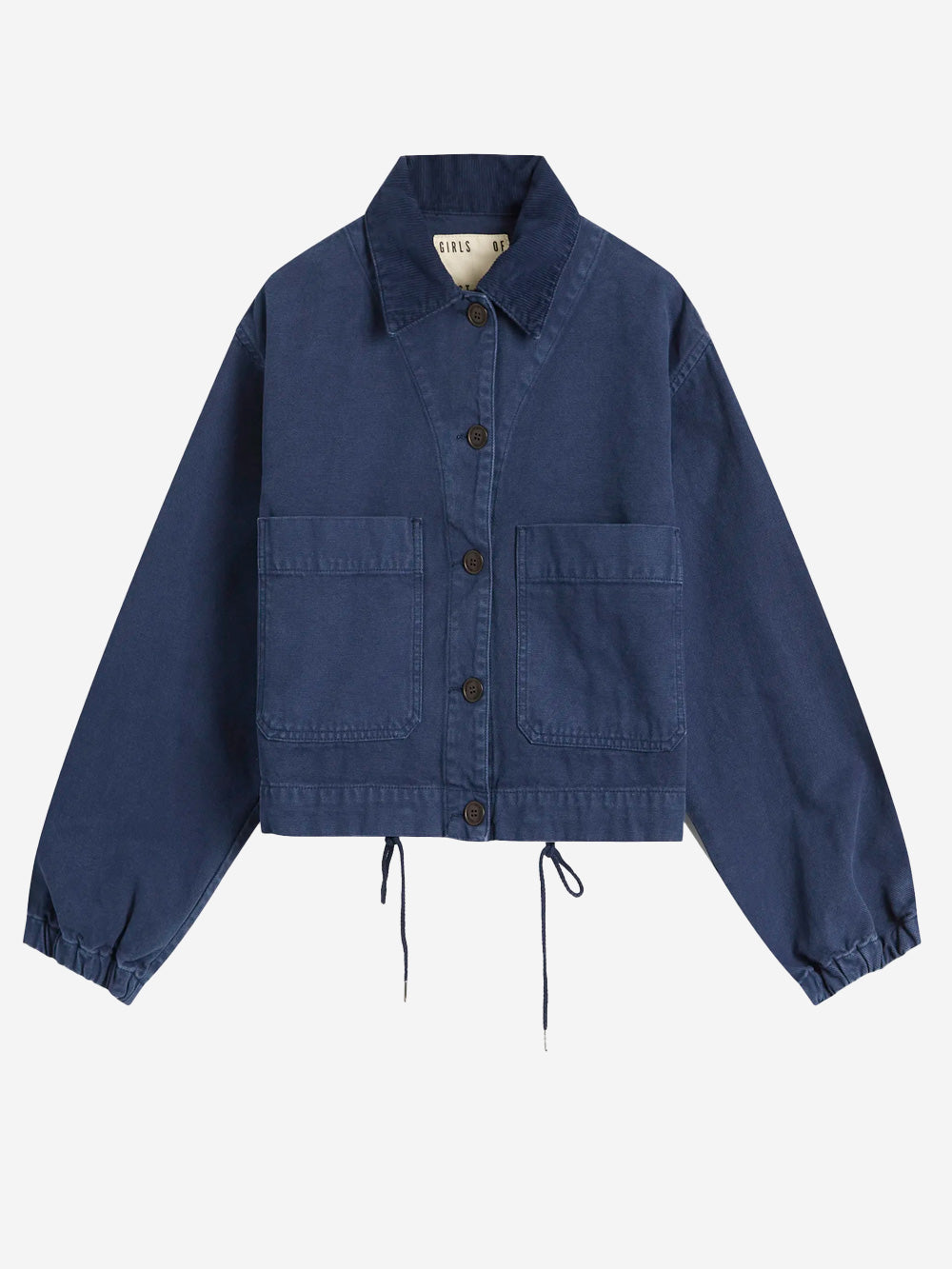 GIRLS OF DUST Giacca utility in canvas blu boxy fit Blu Urbanstaroma