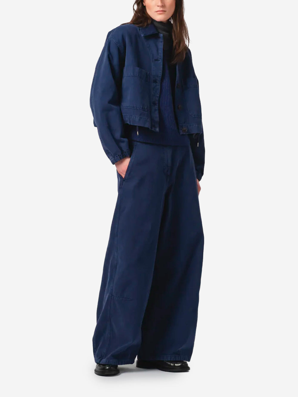 GIRLS OF DUST Giacca utility in canvas blu boxy fit Blu Urbanstaroma