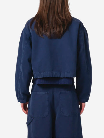 GIRLS OF DUST Giacca utility in canvas blu boxy fit Blu