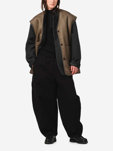 GIRLS OF DUST Gilet Lungo Reversibile Verde