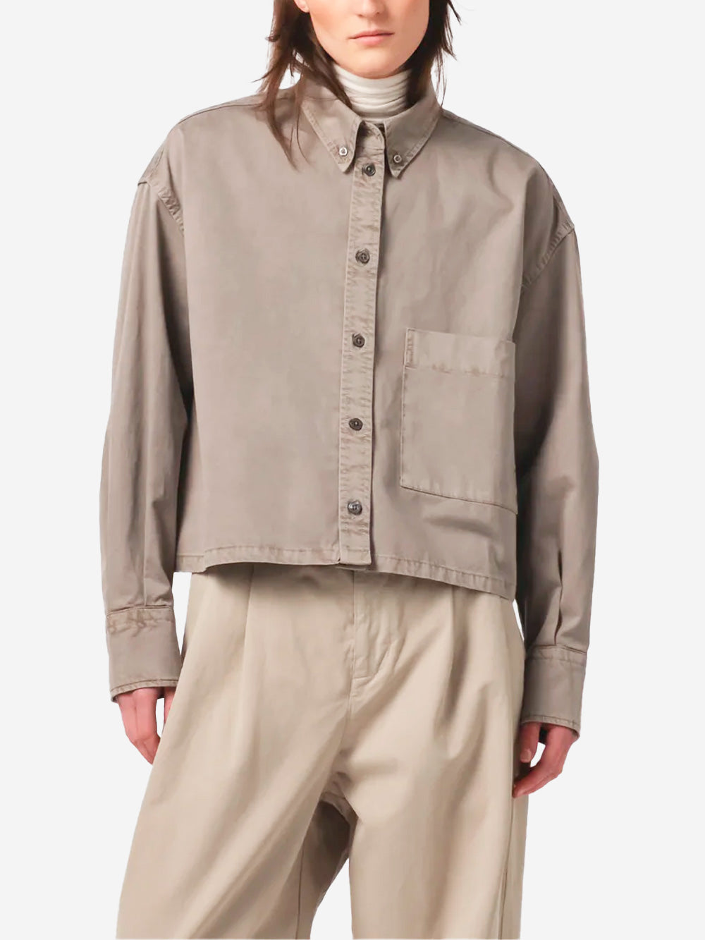 GIRLS OF DUST Camicia boxy fit tortora Tortora Urbanstaroma