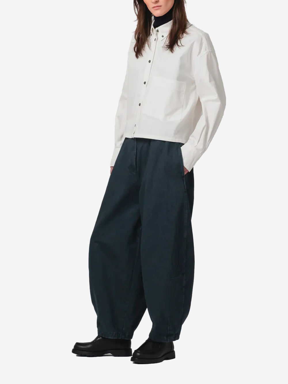 GIRLS OF DUST Camicia boxy fit bianca Latte Urbanstaroma