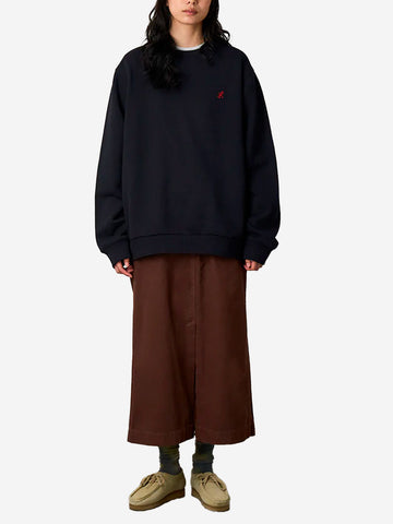 GRAMICCI Felpa girocollo blu 'One Point ' Navy