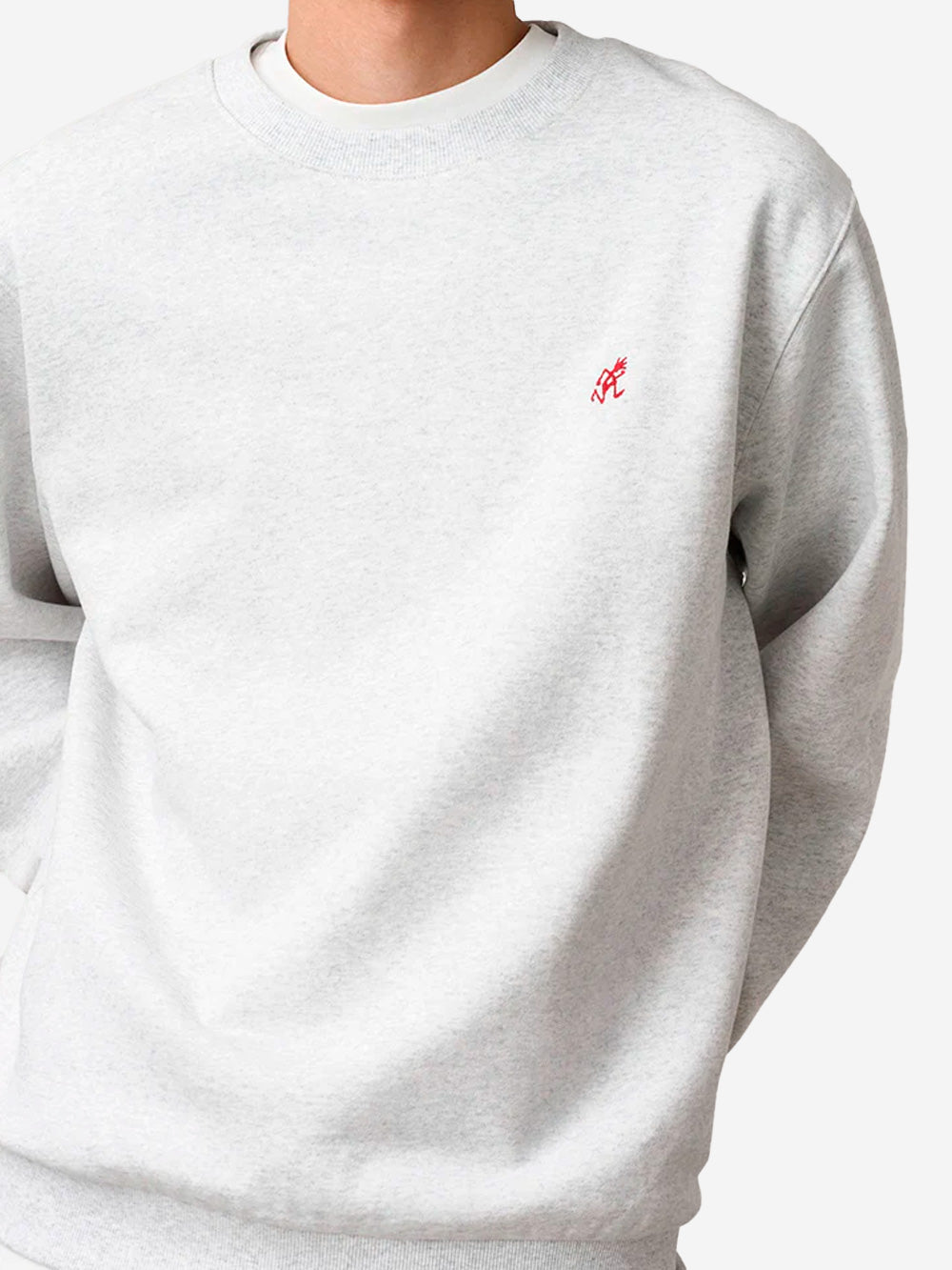 GRAMICCI Felpa girocollo grigia 'One Point ' Grigio chiaro Urbanstaroma