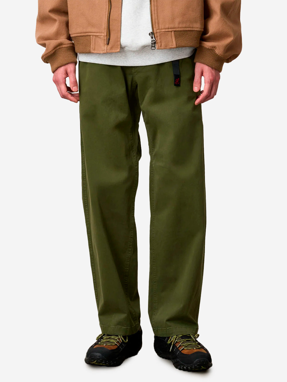 GRAMICCI Pantaloni oliva wide fit 'Cliff' Verde Urbanstaroma