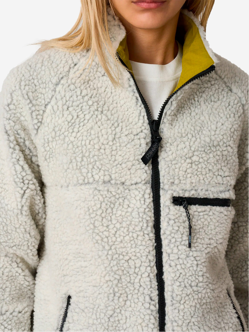 GRAMICCI Giacca reversibile Sherpa Grigio chiaro Urbanstaroma