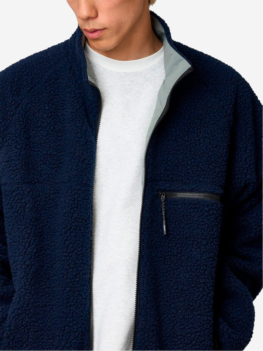 GRAMICCI Giacca reversibile Sherpa navy e grigia Nero grigio Urbanstaroma