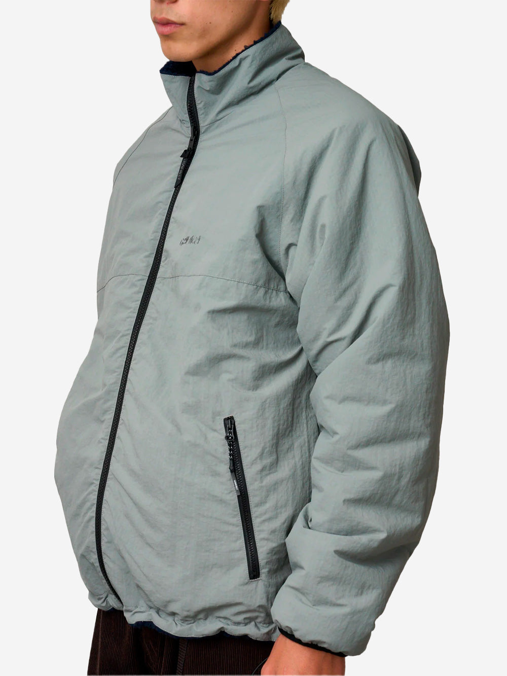 GRAMICCI Giacca reversibile Sherpa navy e grigia Nero grigio Urbanstaroma