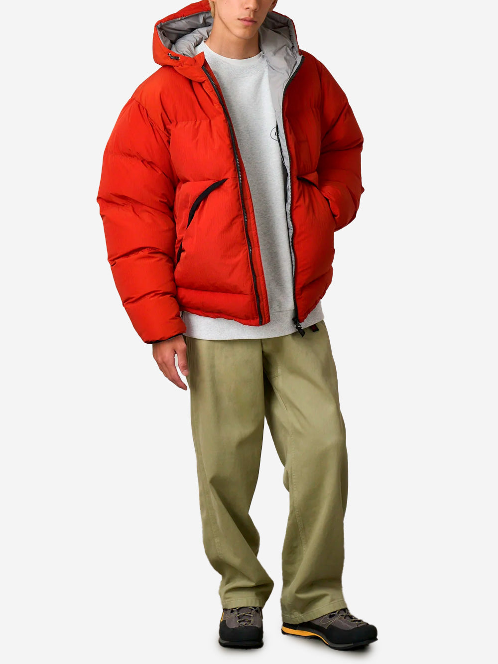 GRAMICCI Piumino imbottito Hooded rosso Arancione scuro Urbanstaroma